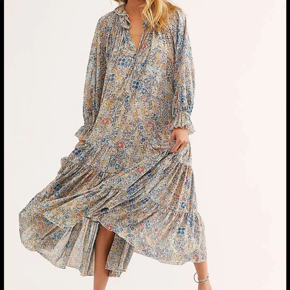 Feeling Groovy Maxi- ivory combo